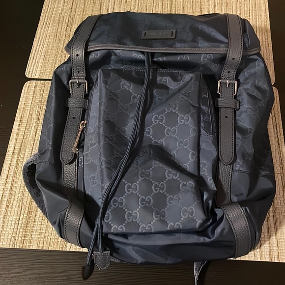 Gucci Medium Nylon Guccissima Backpack - Picture 7 of 10
